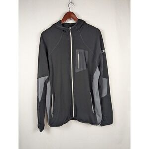 Icebreaker Merino Wool GT Full Zip Mens XL Performance Jacket Gorpcore Gray 2934